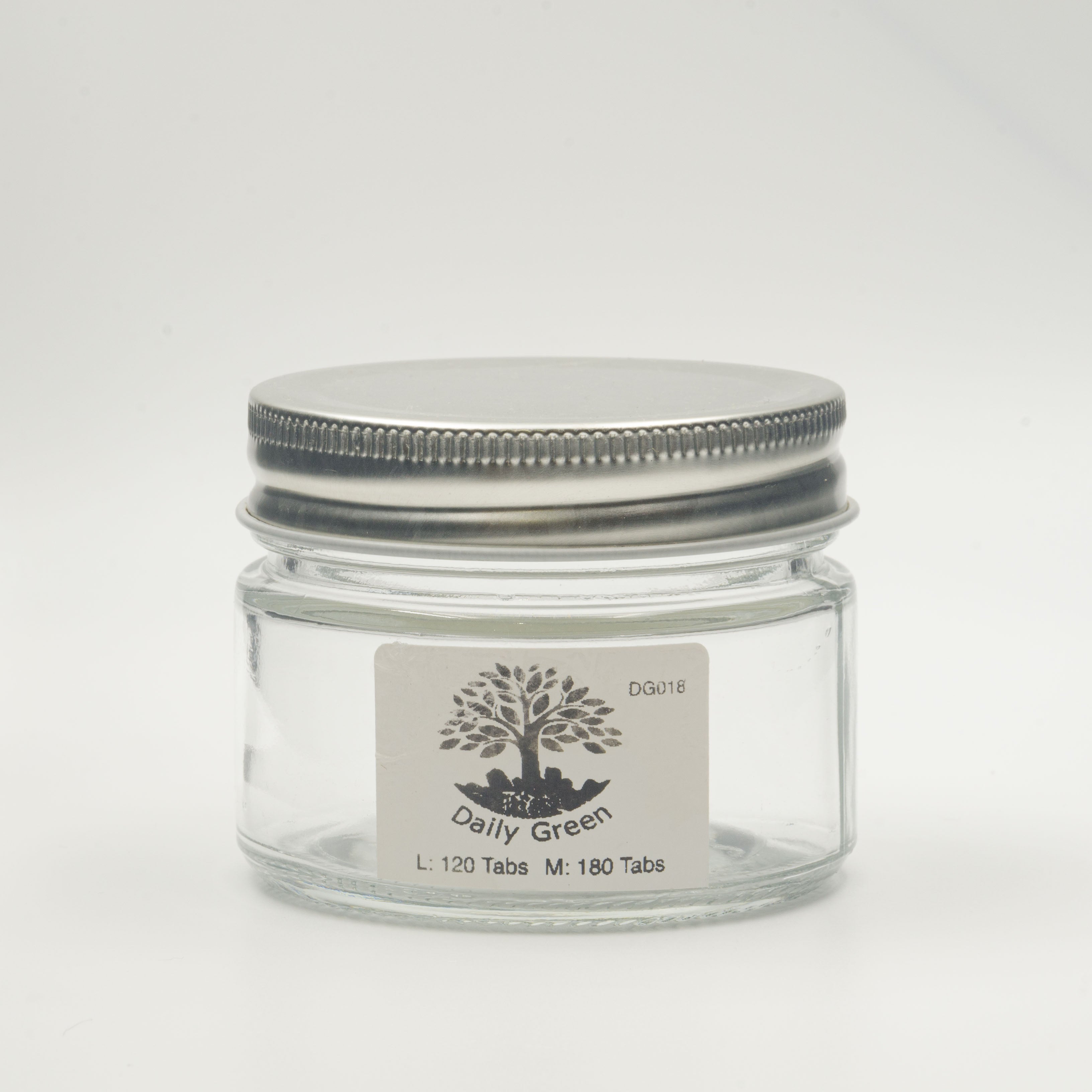 Comprimés de dentifrice en flacon de verre DG-018A