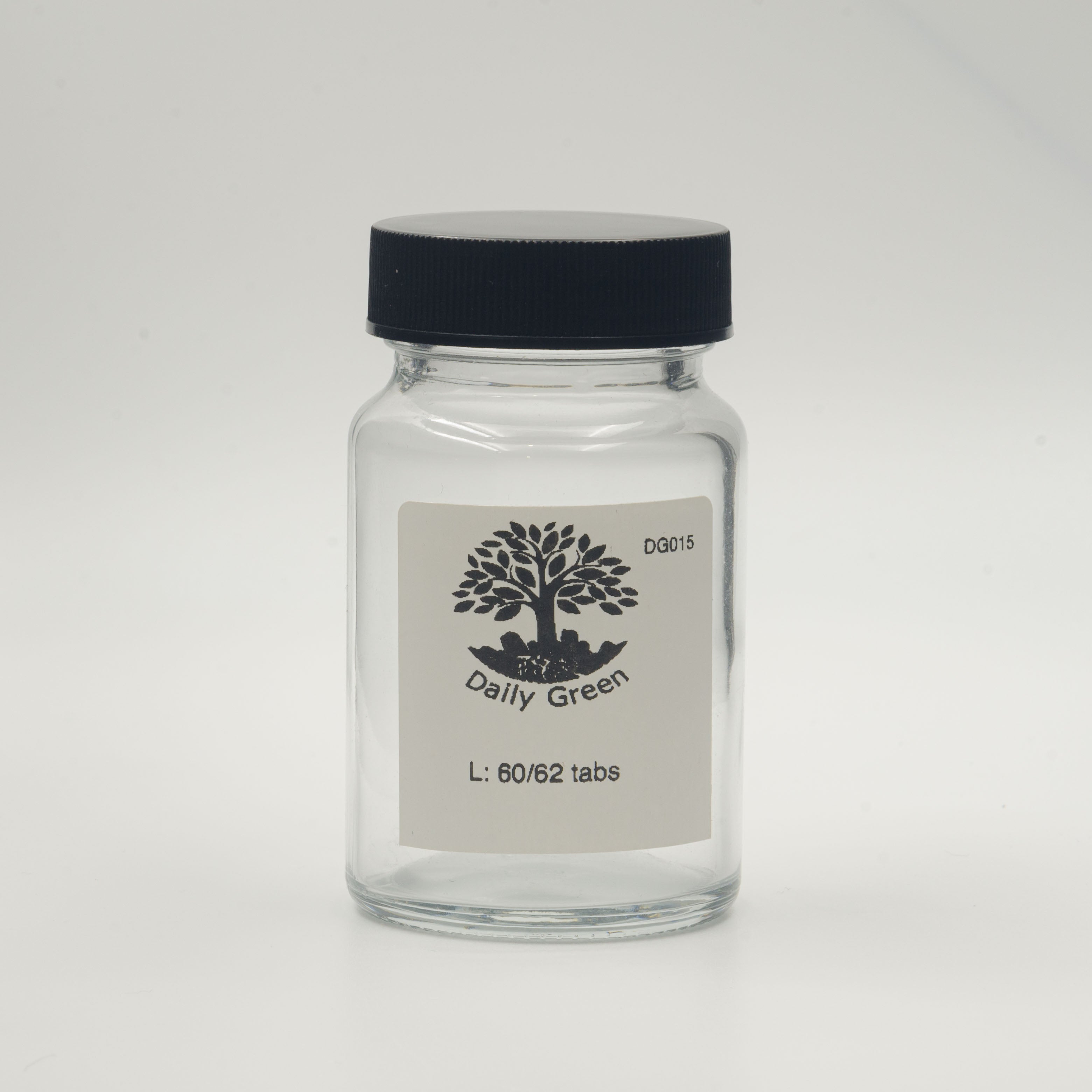 Comprimés de dentifrice/bain de bouche en pot de verre DG-015Q