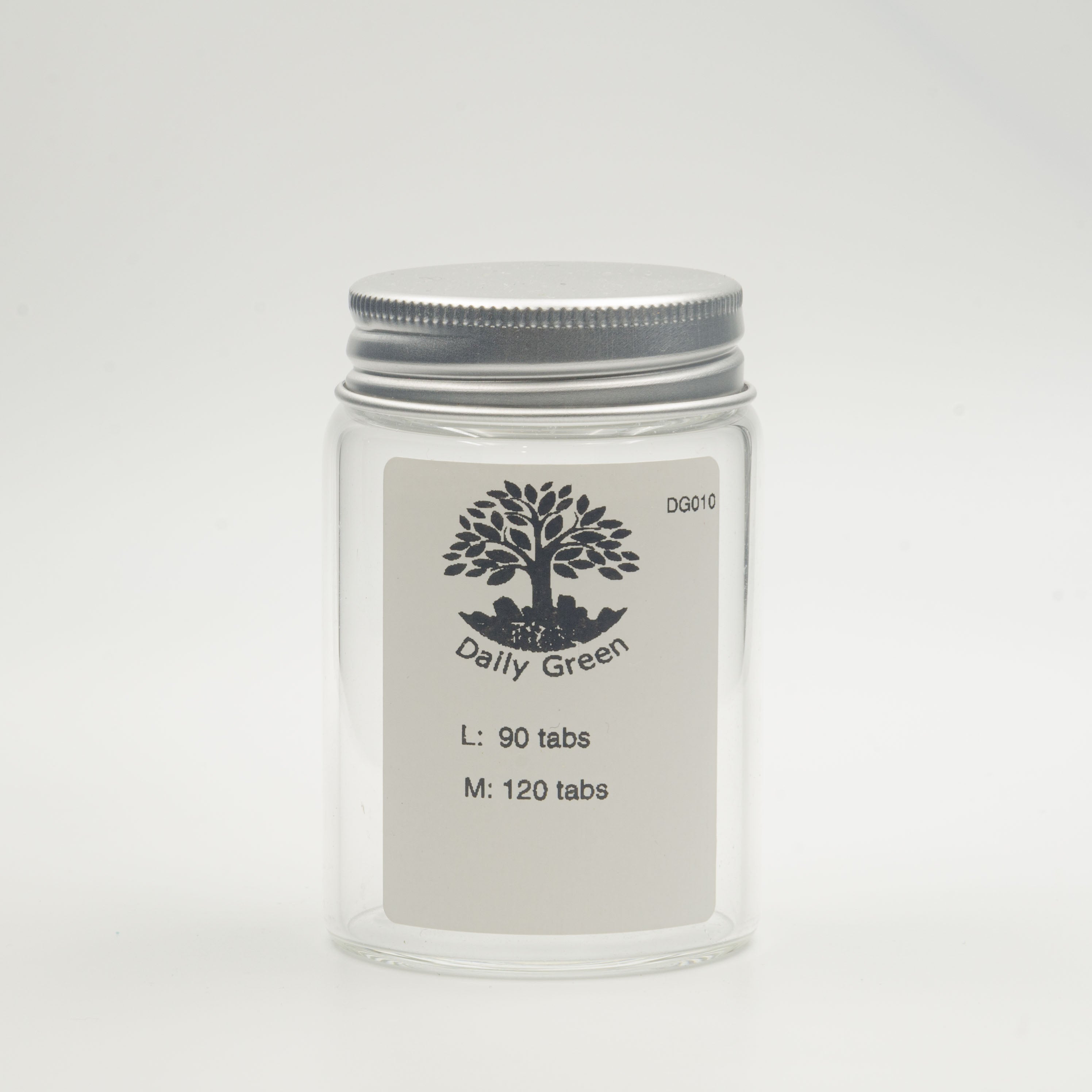 Comprimés de dentifrice en flacon de verre DG-016