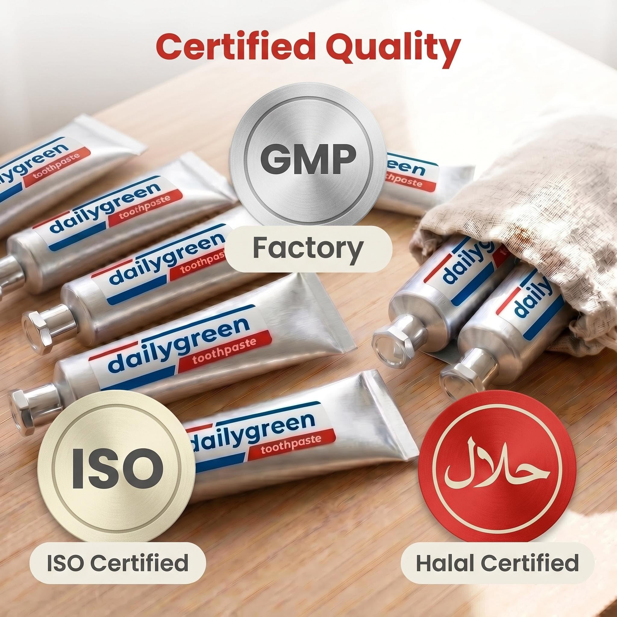 Dentifrice blanchissant en taille mini durable pour hôtel/voyage
