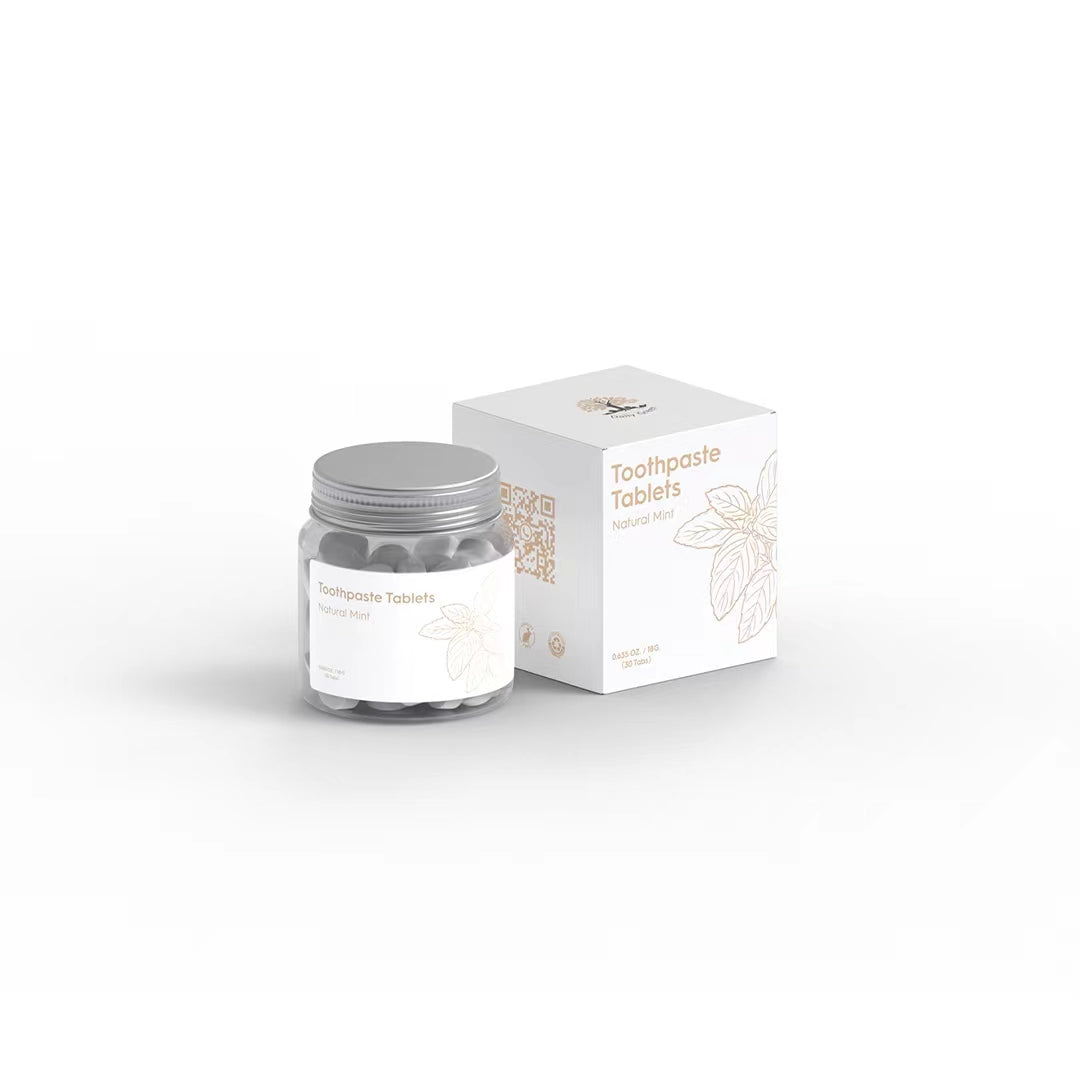 DG11-014 30 comprimés de dentifrice/bain de bouche en flacon de verre